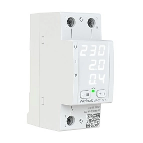 Детальное изображение товара "Реле напряжение с контролем тока Welrok VIP-32" из каталога оборудования для видеонаблюдения