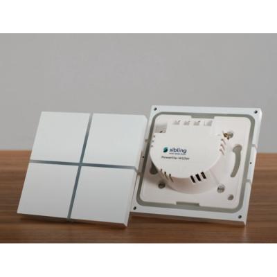 Умный люкс-выключатель (4 клавиши) Sibling Powerlite-WS4В Умный люкс-выключатель (4 клавиши) Sibling Powerlite-WS4В