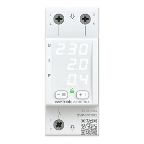 Реле напряжение с контролем тока Welrok VIP-50