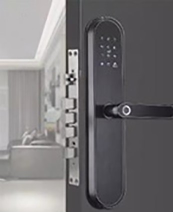 Детальное изображение товара "Умный дверной замок с ручкой (врезной) Sibling" из каталога оборудования для видеонаблюдения