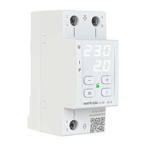 Детальное изображение товара "Реле напряжение с контролем тока Welrok VI-40" из каталога оборудования для видеонаблюдения