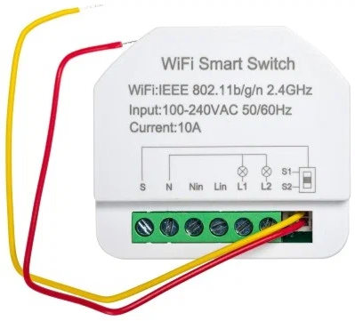 Умное мини реле 16 А (2-ух канальное) Sibling