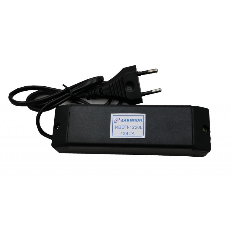 Детальное изображение товара "Блок питания 12В 2А Давикон ИВЭП-1220L" из каталога оборудования для видеонаблюдения