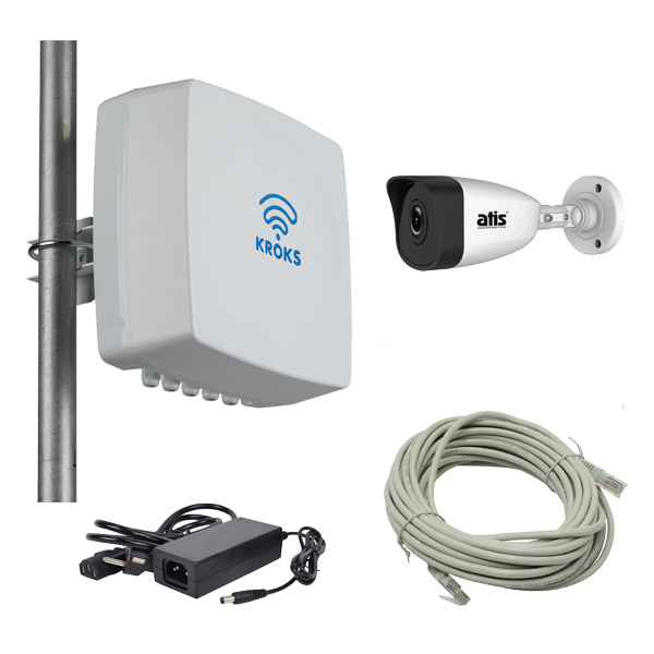 Комплект 3G/4G видеонаблюдения на стройку (на столб)