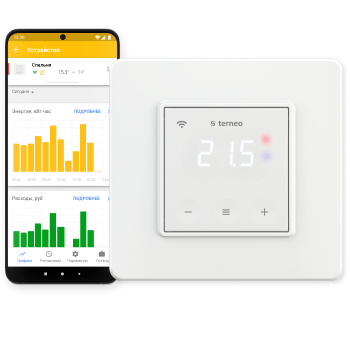 Wi-Fi терморегулятор Terneo SX для теплого пола Детальное изображение товара "Wi-Fi терморегулятор Terneo SX для теплого пола" из каталога оборудования для видеонаблюдения
