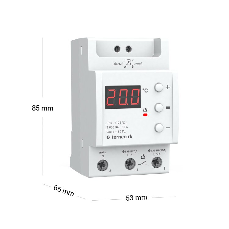 Детальное изображение товара "Терморегулятор Terneo RK для электрических котлов" из каталога оборудования для видеонаблюдения