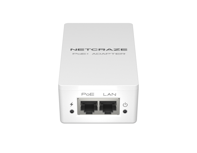 Детальное изображение товара "POE адаптер Netcraze PoE+ Adapter (NPA-150)" из каталога оборудования для видеонаблюдения