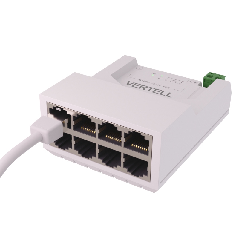 Детальное изображение товара "Коммутатор видеонаблюдения VERTELL VT-S8 (PASSIVE POE 12-24В)" из каталога оборудования для видеонаблюдения