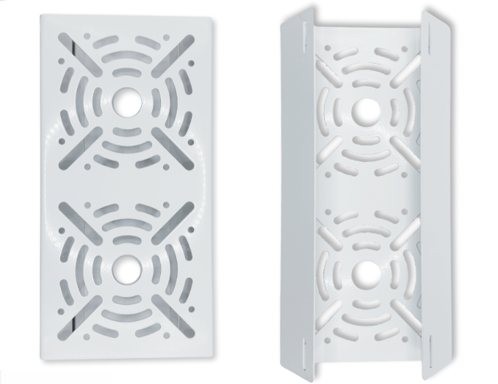 Детальное изображение товара "Площадка для крепления камеры на столб 285х145" из каталога оборудования для видеонаблюдения