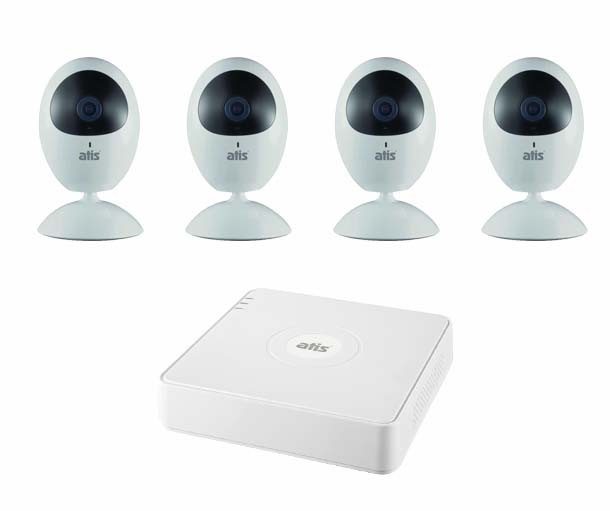 Детальное изображение товара "Комплект WI-FI видеонаблюдения 2Мп ATIS для помещений с регистратором" из каталога оборудования для видеонаблюдения
