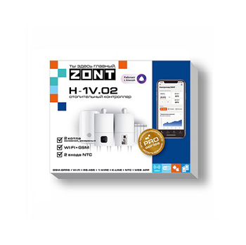 Детальное изображение товара "Отопительный контроллер ZONT H-1V.02 (GSM/Wi-Fi)" из каталога оборудования для видеонаблюдения