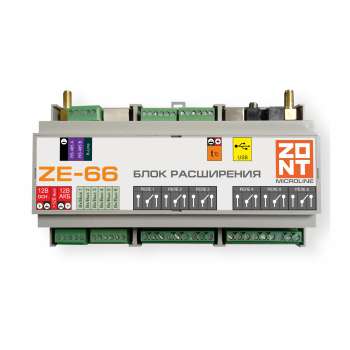 Детальное изображение товара "Блок расширения ZONT ZE-66" из каталога оборудования для видеонаблюдения