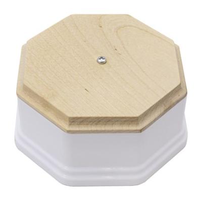 Ретро коробка распределительная Salvador, пластик, фигурная некрашенная рамка, D100, белая